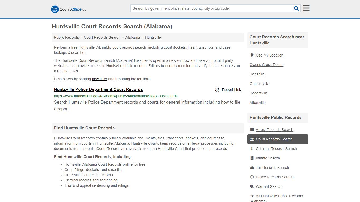Court Records Search - Huntsville, AL (Adoptions, Criminal, Child ...